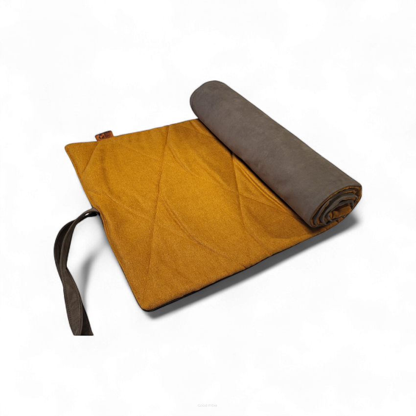 Mata AQUARIUS  pojedyncza - musztardowa